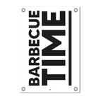 Garden poster BBQ time white