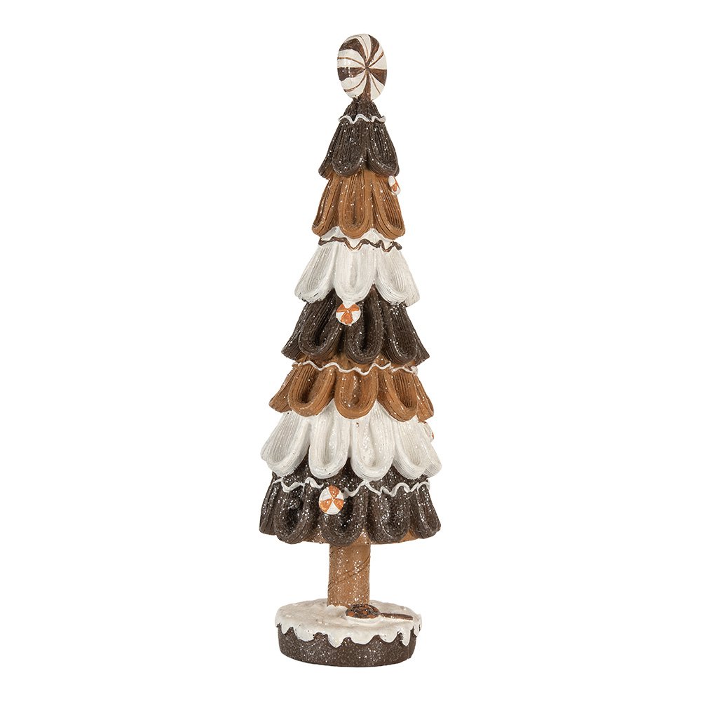 Decoratie Kerstboom Ø 12x39 cm Bruin Kunststof