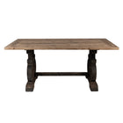 Dining Table Brown Black, Wood 180x90x78 cm