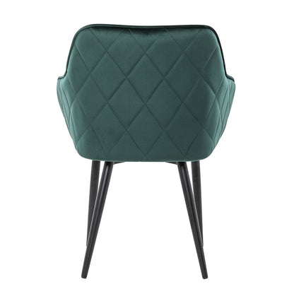 Eettafel 220x110 cm massief acaciahout met 6 stoelen
