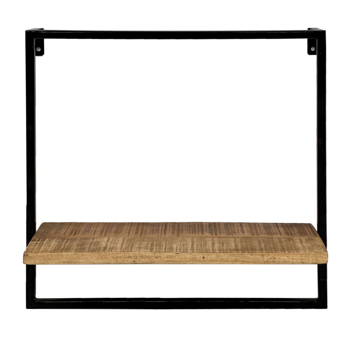 Hangplank Boekenplank 50x50x25 Metalen Frame Zwart