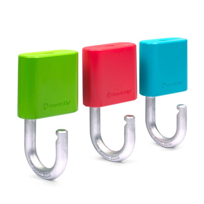 Wandhaak hangslot set 3 stuks rood groen