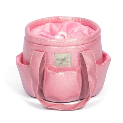 Verzorgingstas roze glitter
