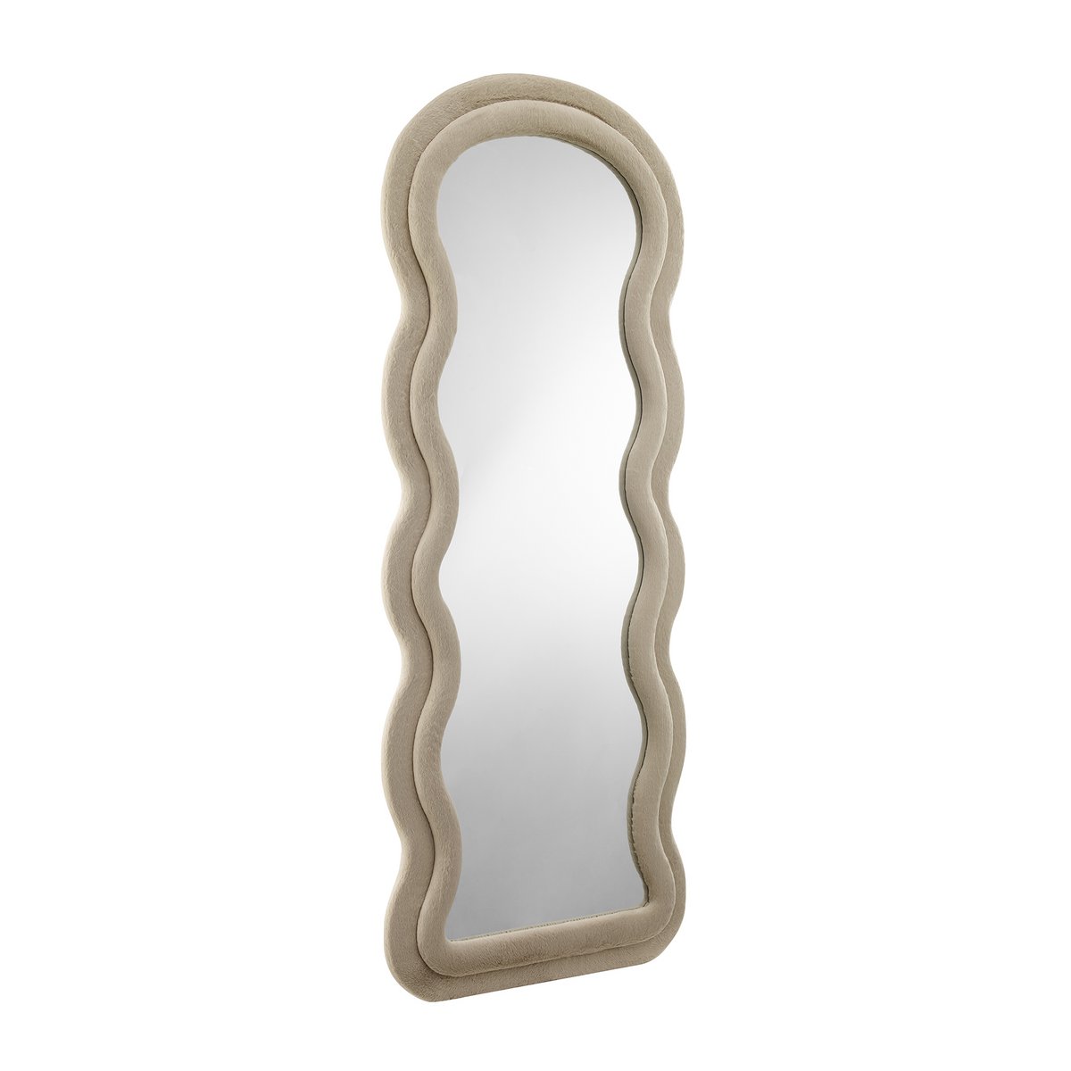 Mirror imitation fur champagne 70x170 cm