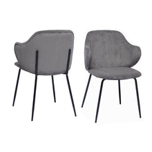 Set Van 2 Fauteuils Grijs Met Gestructureerde Stof Comfort