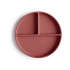Kinderbord siliconen verdeeld mahonie 20x20x3 cm
