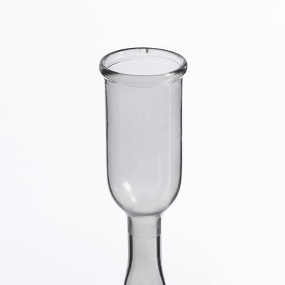 Kandelaar 33 cm glas donkergrijs