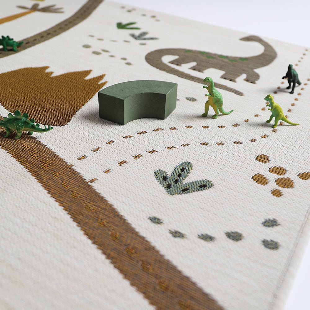 Speelmat kinderen 123x180 cm polyester dino