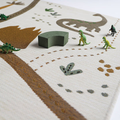 Speelmat kinderen 123x180 cm polyester dino