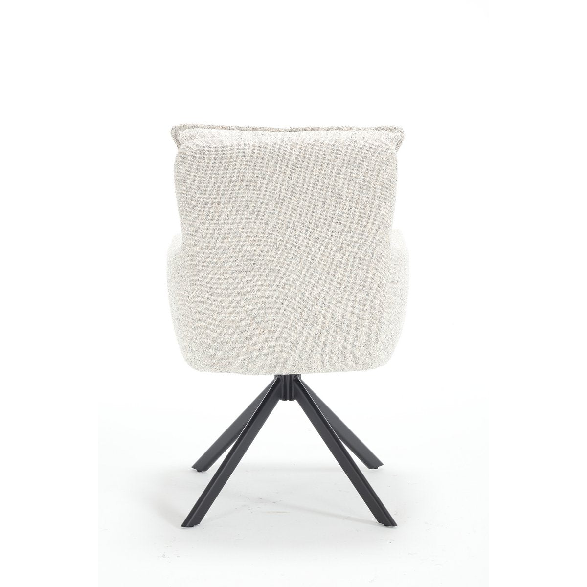 Fauteuil structuurstof beige 60x67x93 cm