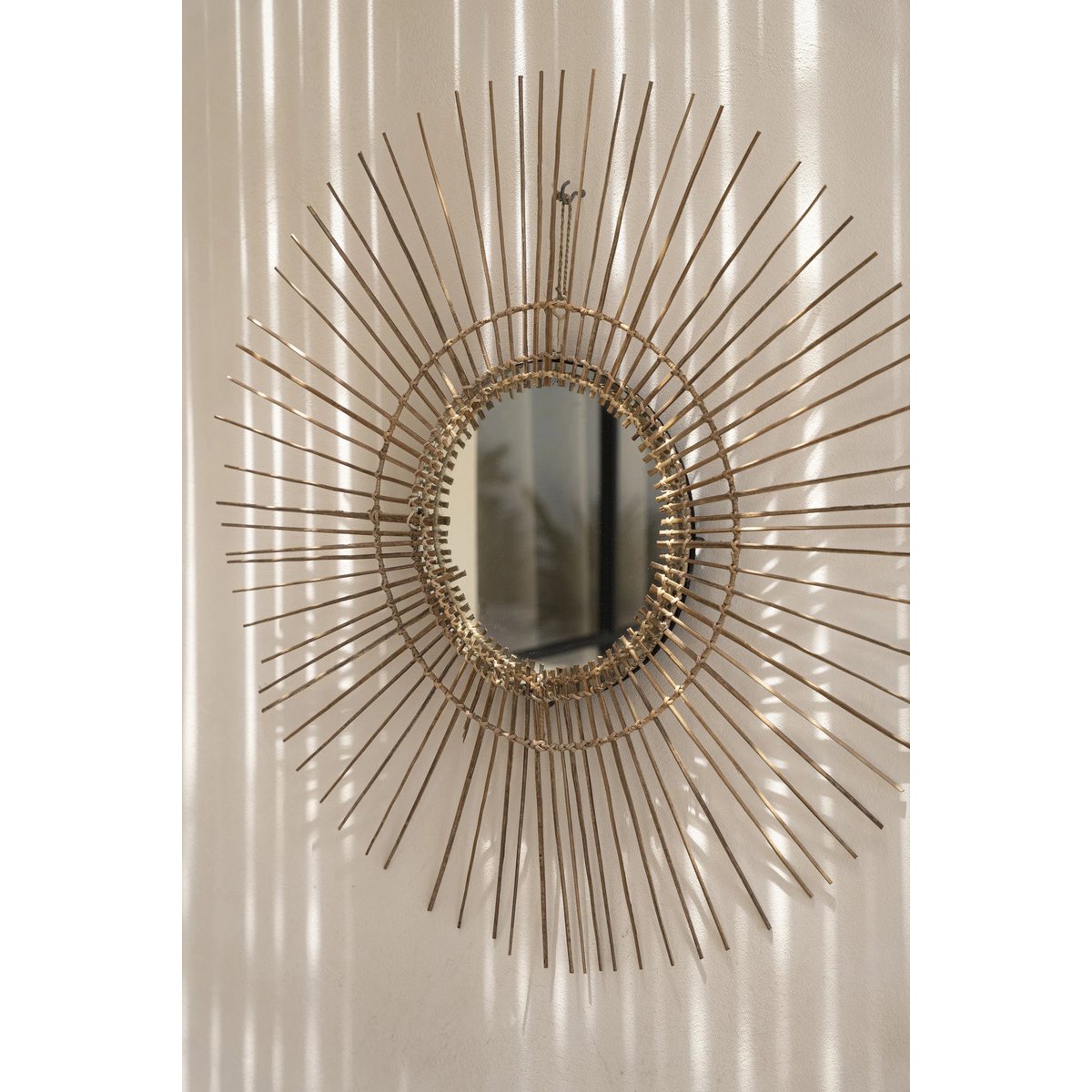 Wandspiegel rotan L naturel