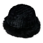 Muts dames zwart acryl