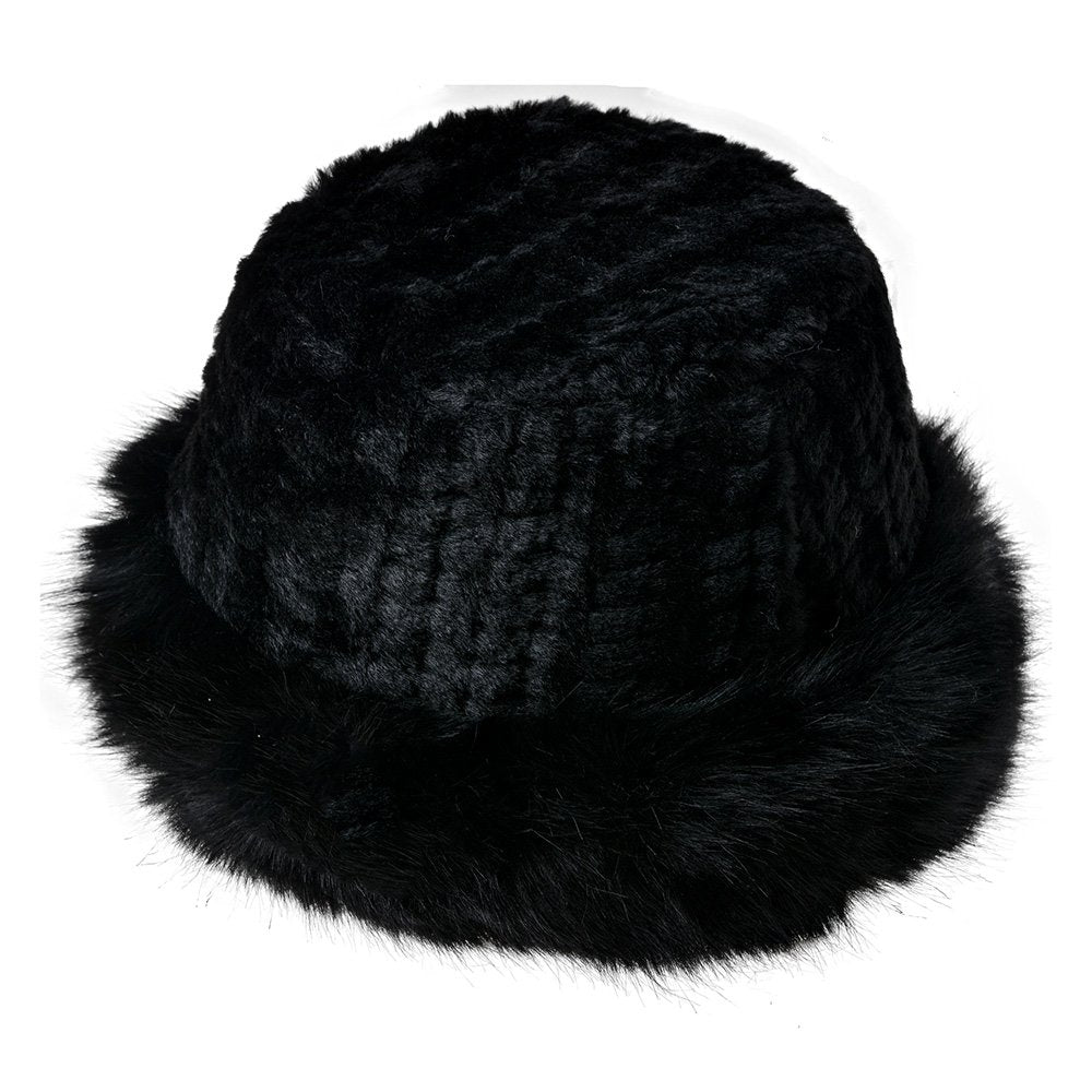 Muts dames zwart acryl