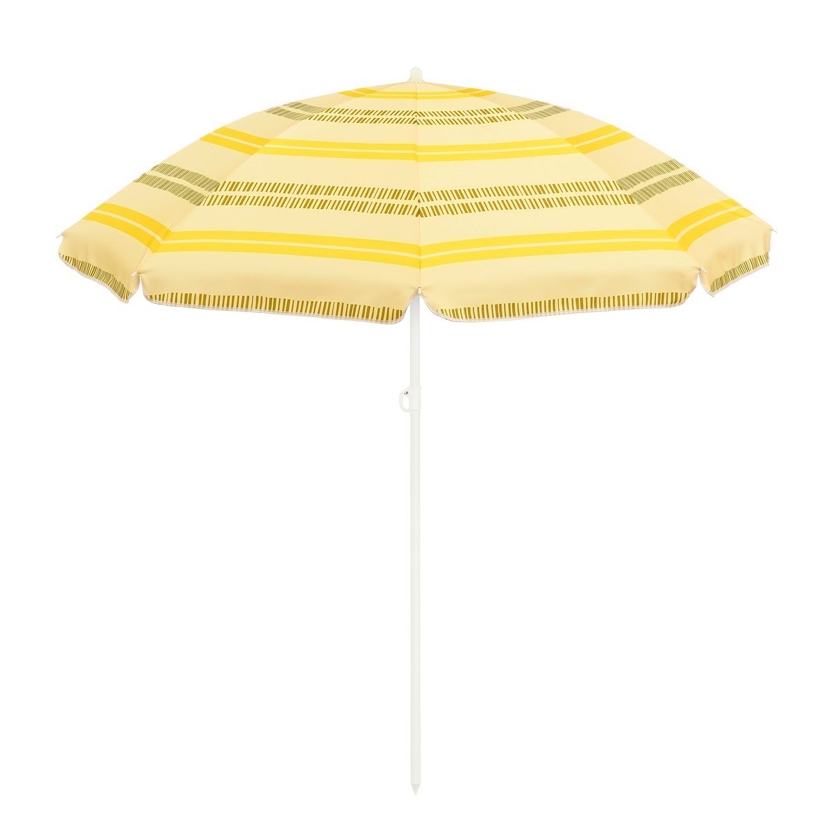 Strandparasol H180 x Ø160 cm geel
