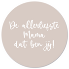 Muurcirkel mama beige 3 mm