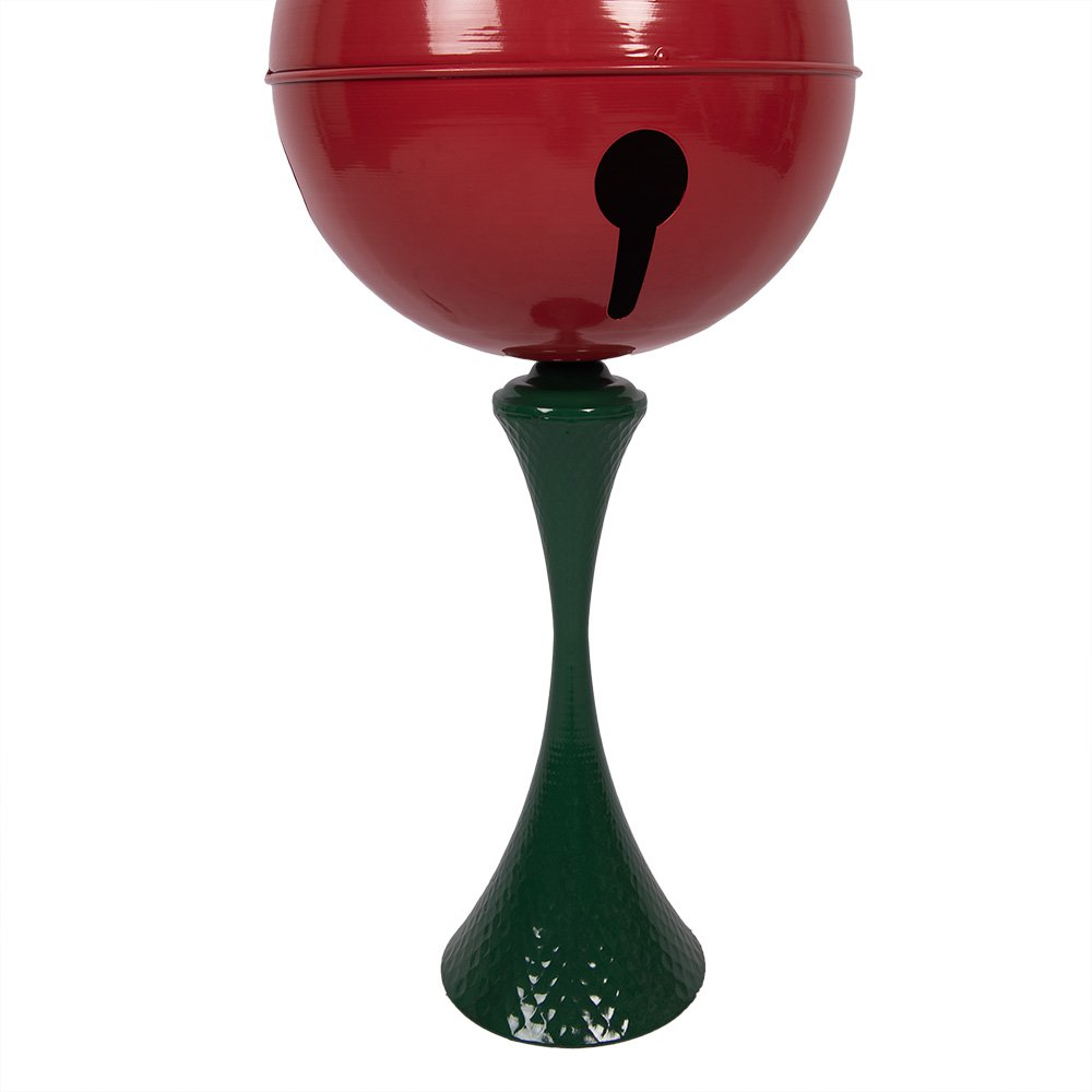Kerstdecoratie Beeld Ø 31x179 cm Rood Groen Metaal