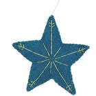 Sterhanger wolvilt 10 cm blauw goud
