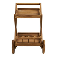 Pasaku Tea Trolley, teak, natural, 86x50x81 cm