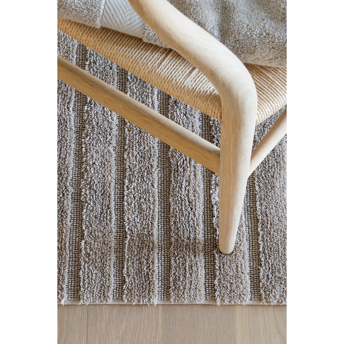 Bidetmat 60x60 cm katoen bruin beige