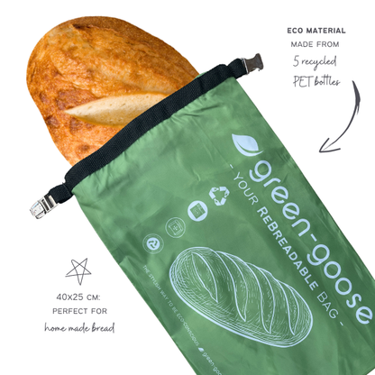 Broodzak 40x25 cm gerecycled PET