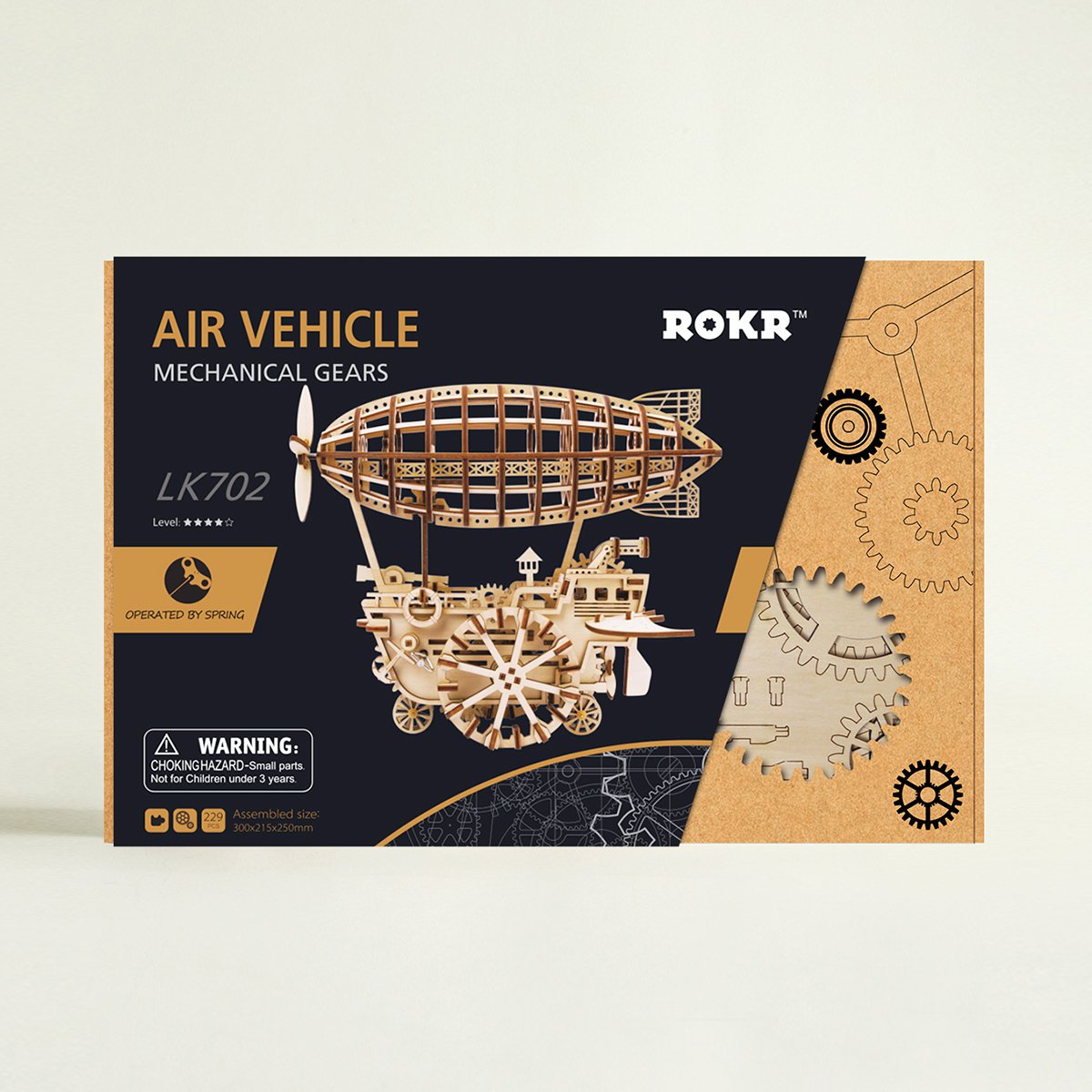 Robotime 3D houten puzzel zeppelin 30x21,5x25cm