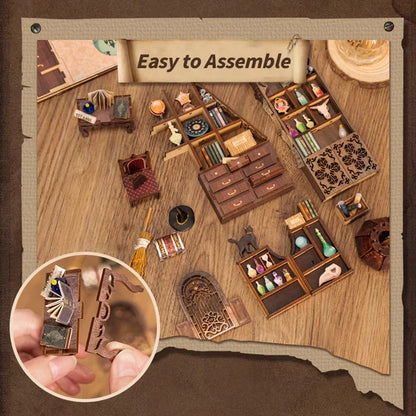 Booknook miniatuur bouwpakket The Magic Pharmacist 18x11x23cm
