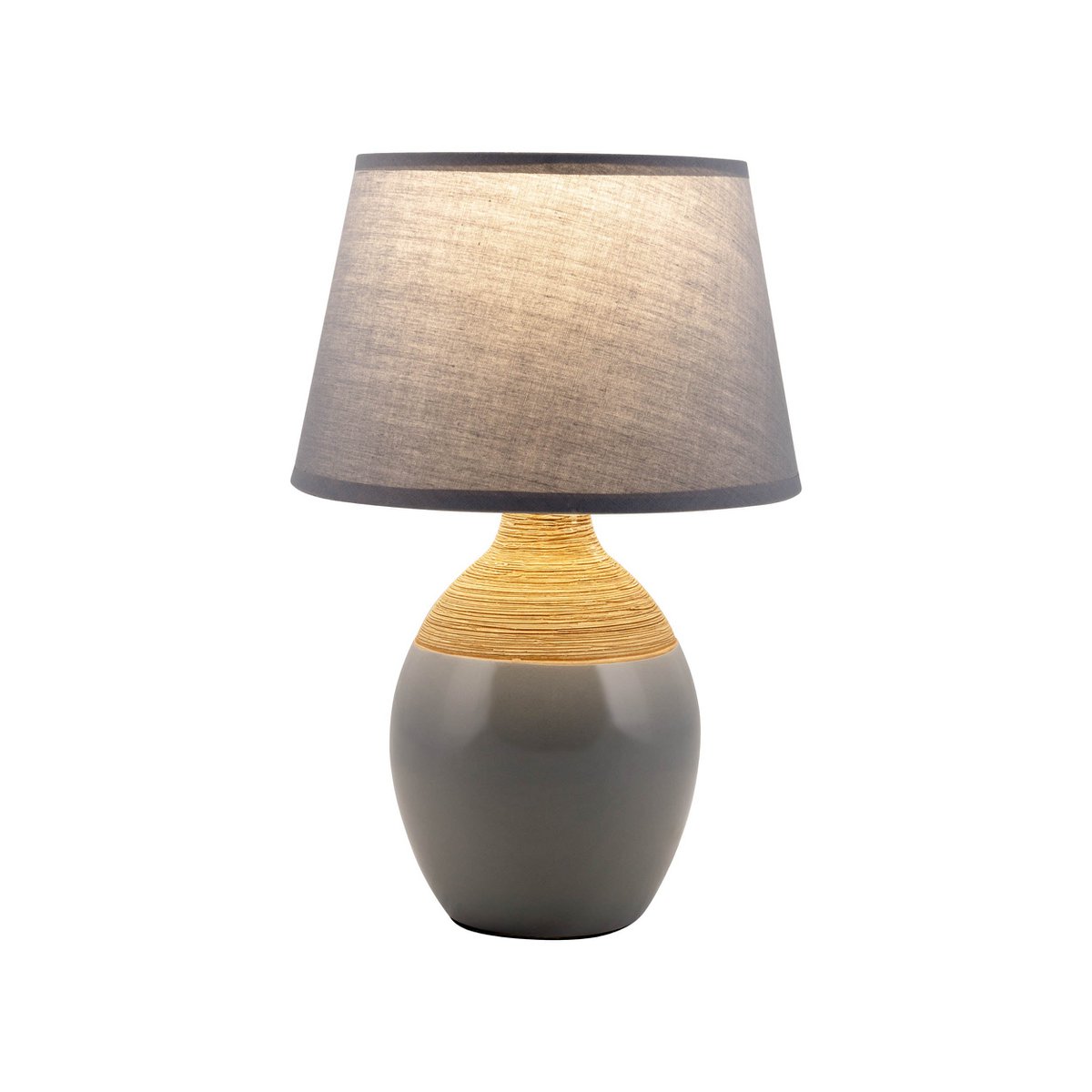 Ceramic table lamp "Tali" grey