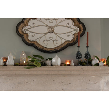 Tealight holder Ø 7x8 cm Brown Glass Tealight holder