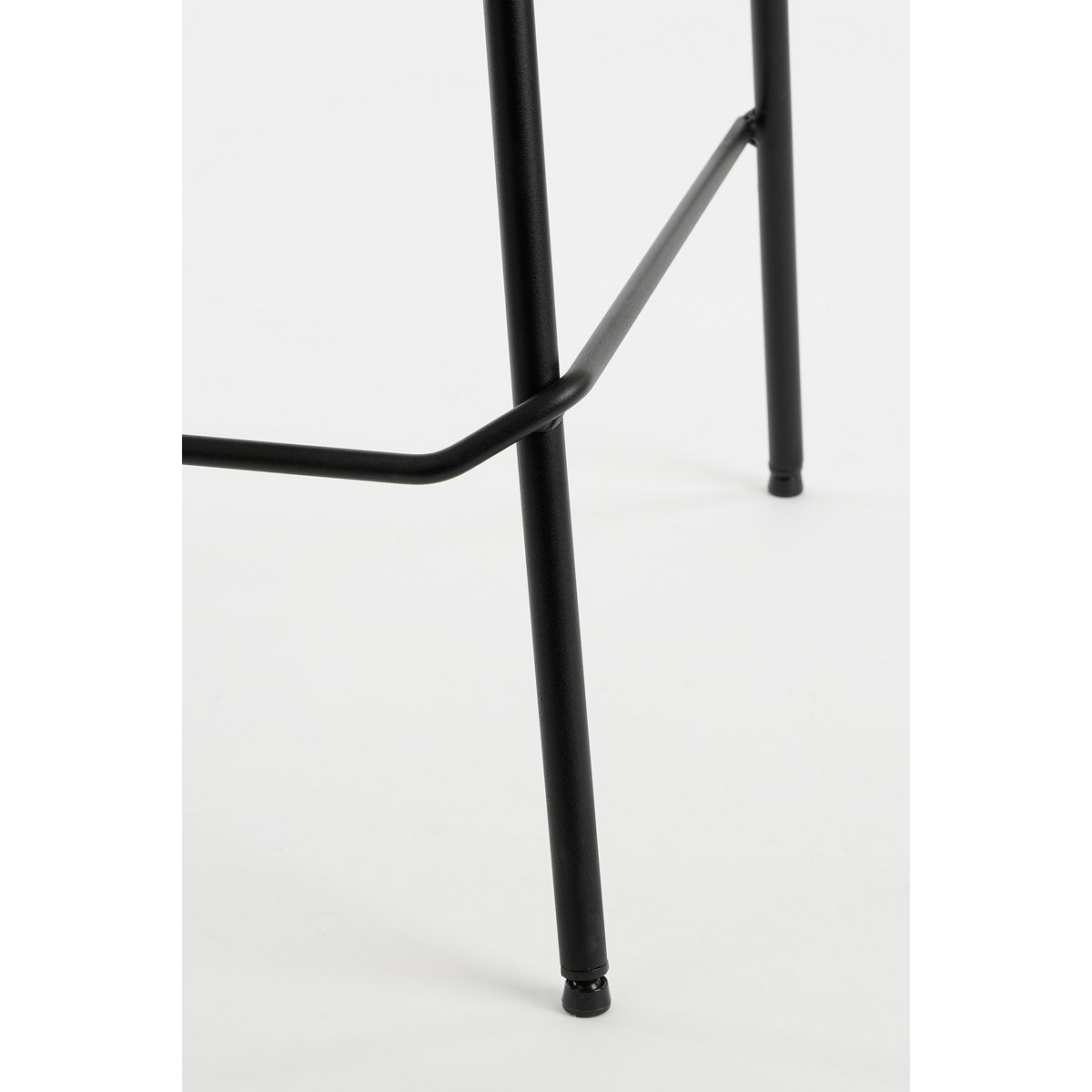 Barkruk Nanet 91 cm donkerblauw ribstof metaal