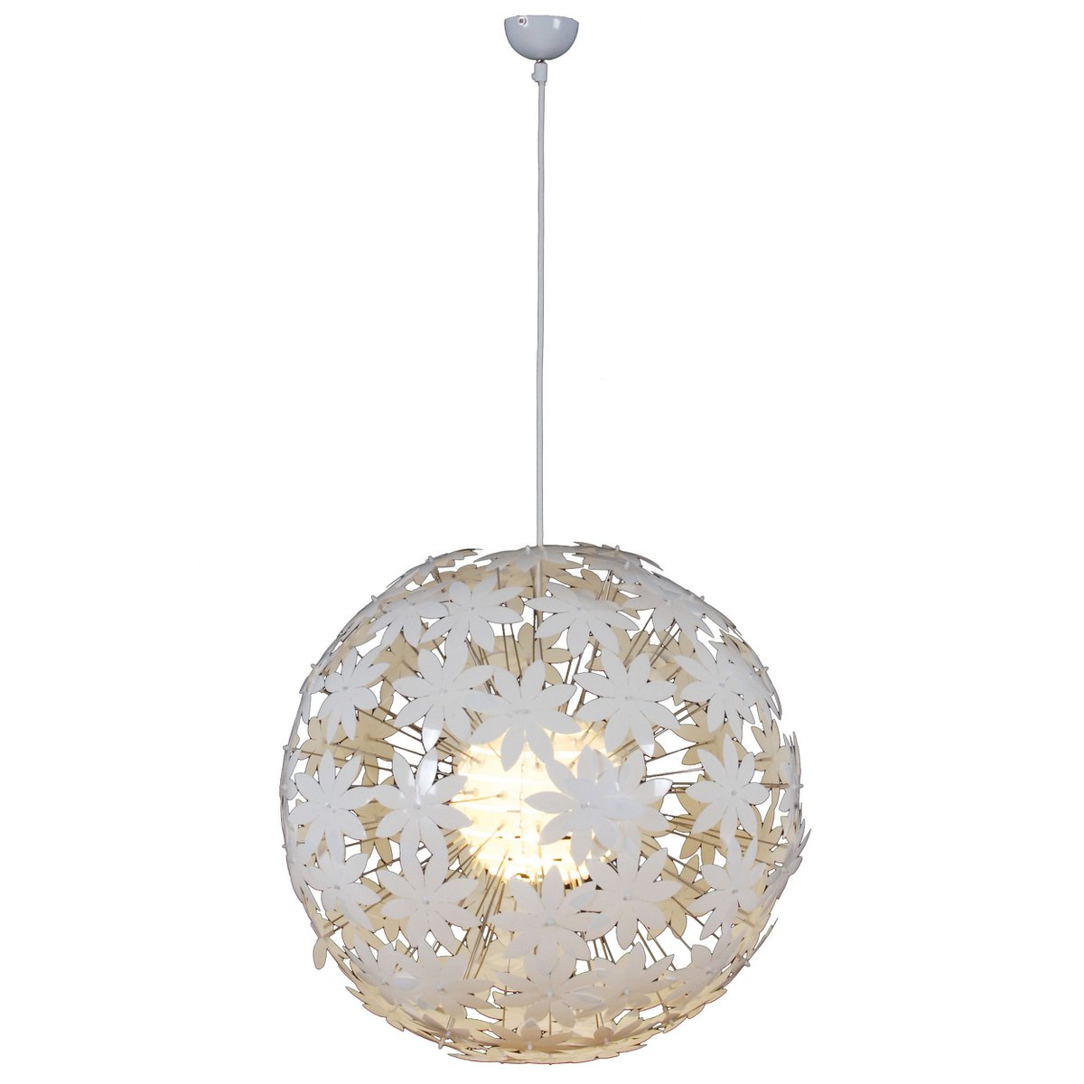 Hanglamp 55 cm plastic bloemen E27