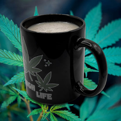 Mad Monkey - Mug "High Life Weed" - color changing