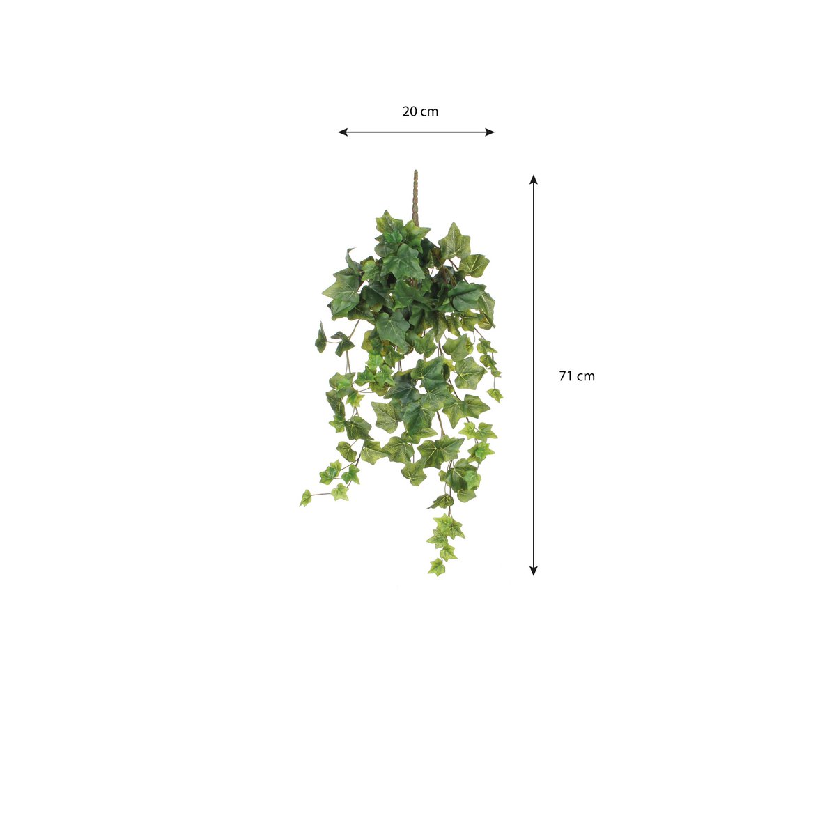 Kunstplant Ivy Groen 71 cm
