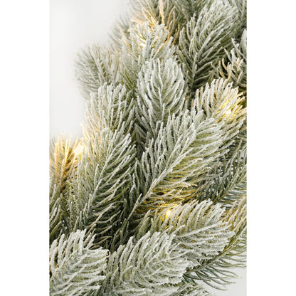 Kerstguirlande LED 180 cm groen met timer