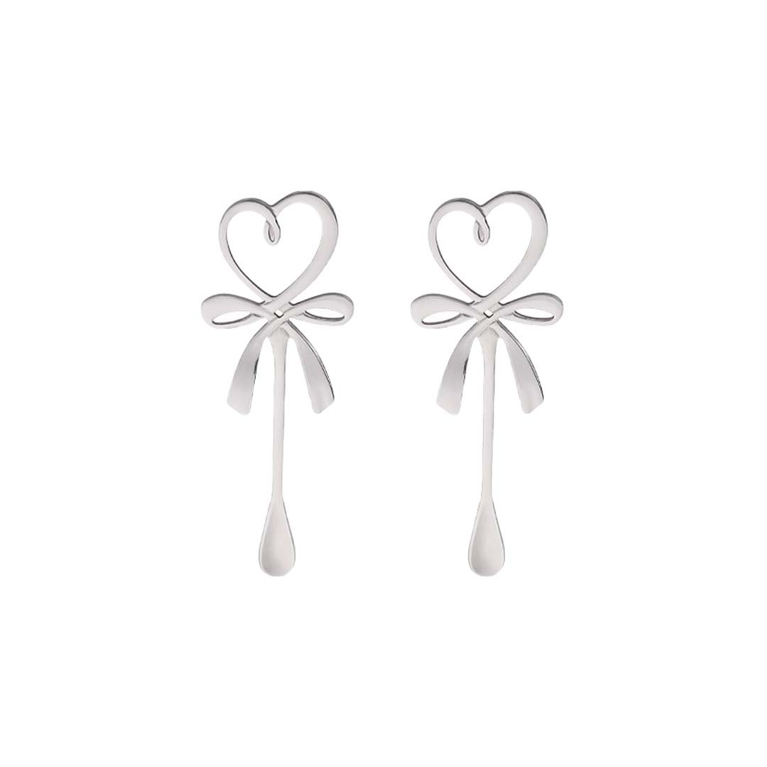 Theelepels 2 stuks zilver roestvrij staal 14 cm