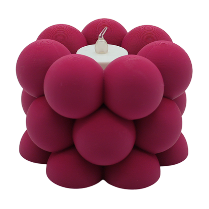 Waxinelichthouder Bubble 12x12x8 cm PLA