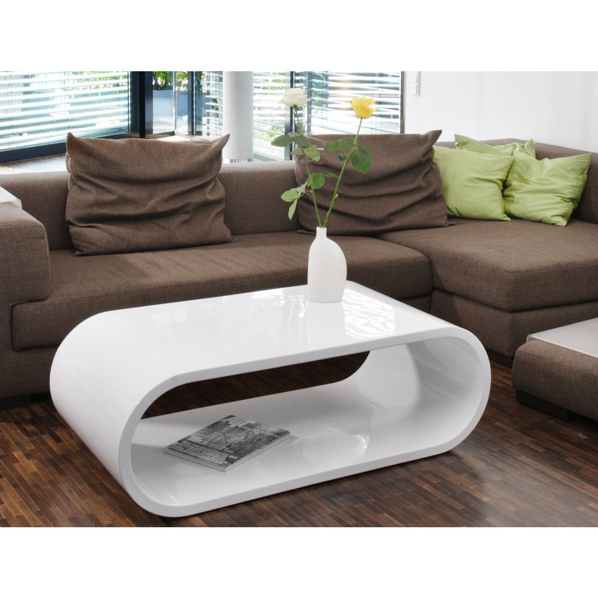 Coffee table 120x60x40 cm white