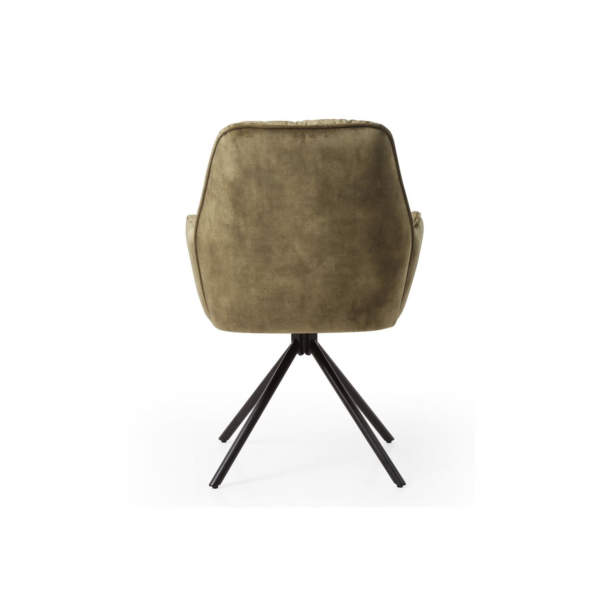 Armchair with 360° swivel function, green