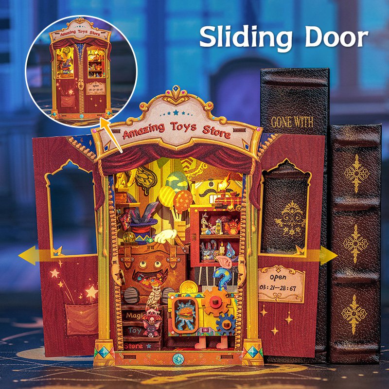 Booknook 11,5x10x17 cm houten miniatuur
