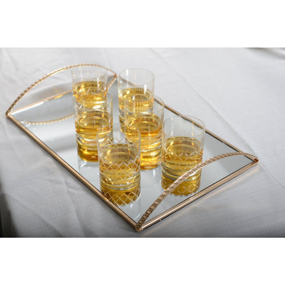 Lade rechthoekig goud 30x20x5 cm