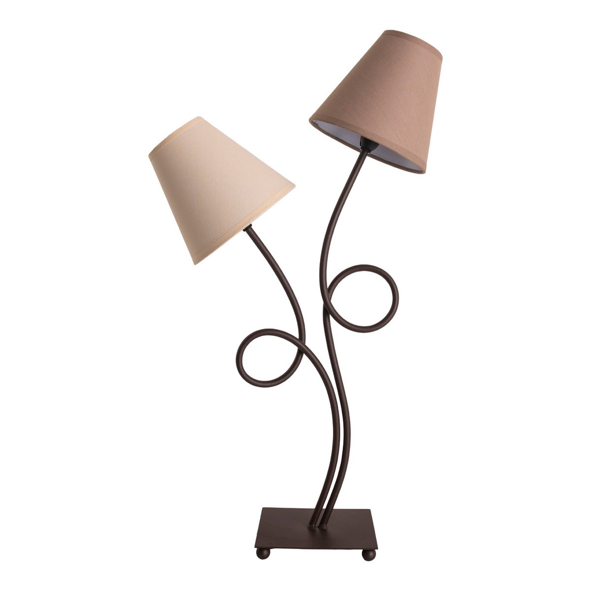 Boho Tafellamp 2Flame Bruin Beige Met E14 Aansluiting