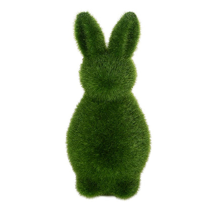Decoration Figurine Rabbit Ø 9x21 cm Green Plastic