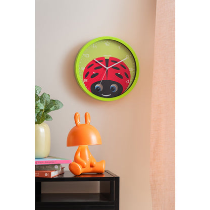 Wandklok lieveheersbeestje 3 cm