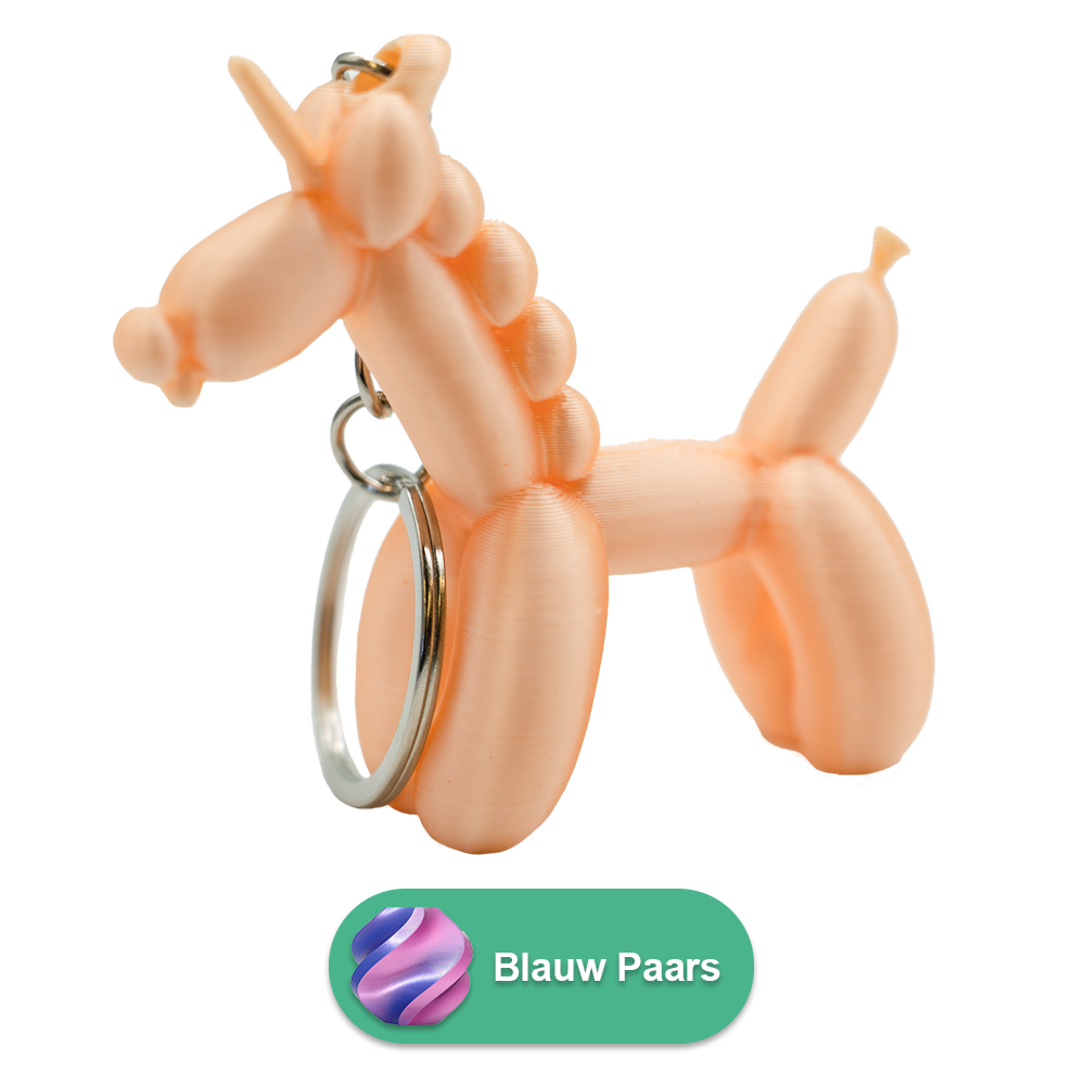 Unicorn Balloon Dog Keychain