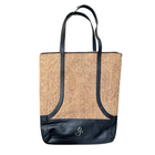 Gissy Cork and Leather Handbag XL - Black