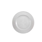 Dinerbord glas 28 cm wit gestreept