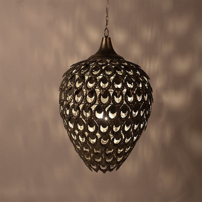Hanglamp Ø 39x59 cm goudkleurig ijzer