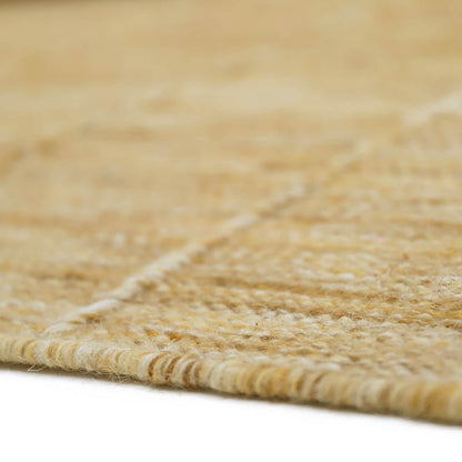 LHENA GEEL BRUIN L eigentijds wollen vloerkleed