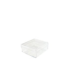 Plastic doos 6.5x6.5x3 cm transparant