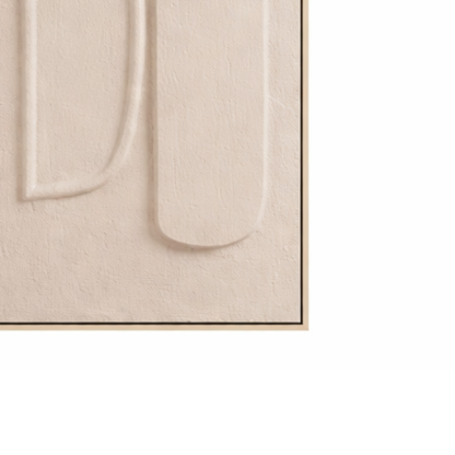Wanddecoratie 90x30x3 cm bruin plastic