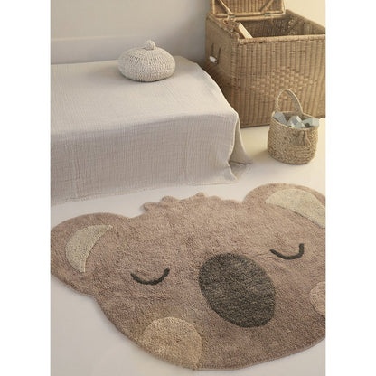Kindertapijt koala 80x120 cm katoen machinewasbaar